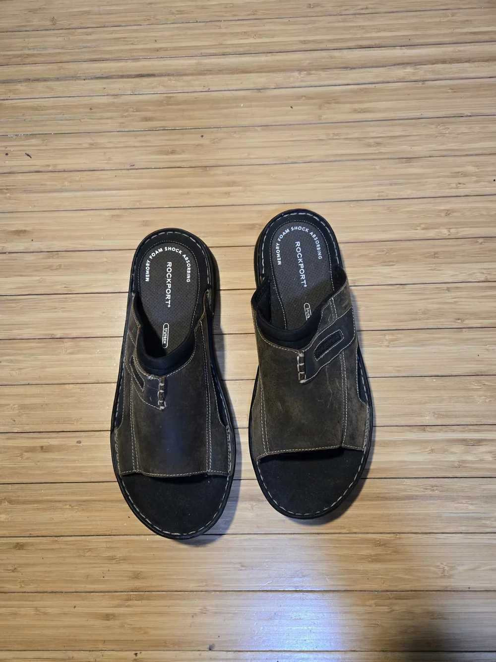 Rockport Men’s Brown Slip-On Sandals